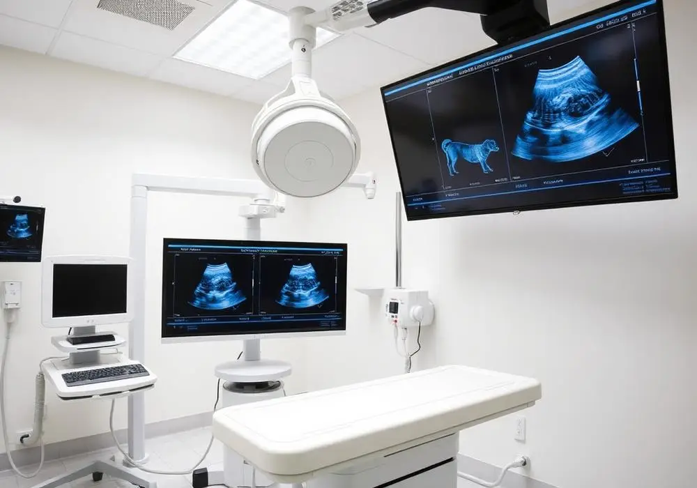 Sala de diagnóstico por imágenes con ecógrafo